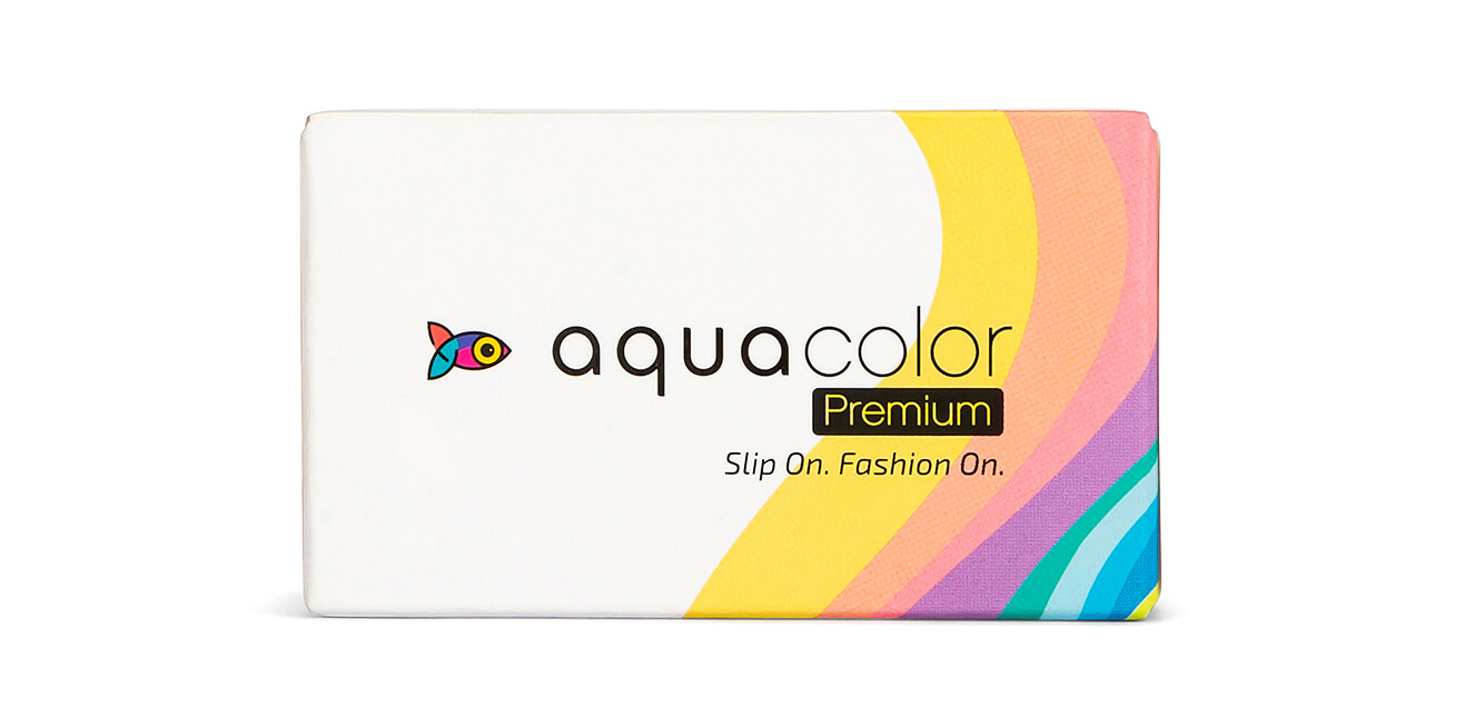 AQUAPLUS OFR15枚セット 黄 Aquacolor Contact Lenses - Zero Power Premium Color Lens (2 LP)